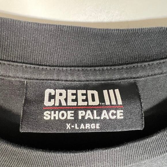 Creed III Shoe Palace Diamond Dame Crewneck Graphic Tee XL Washed in Black - Picture 6 of 7